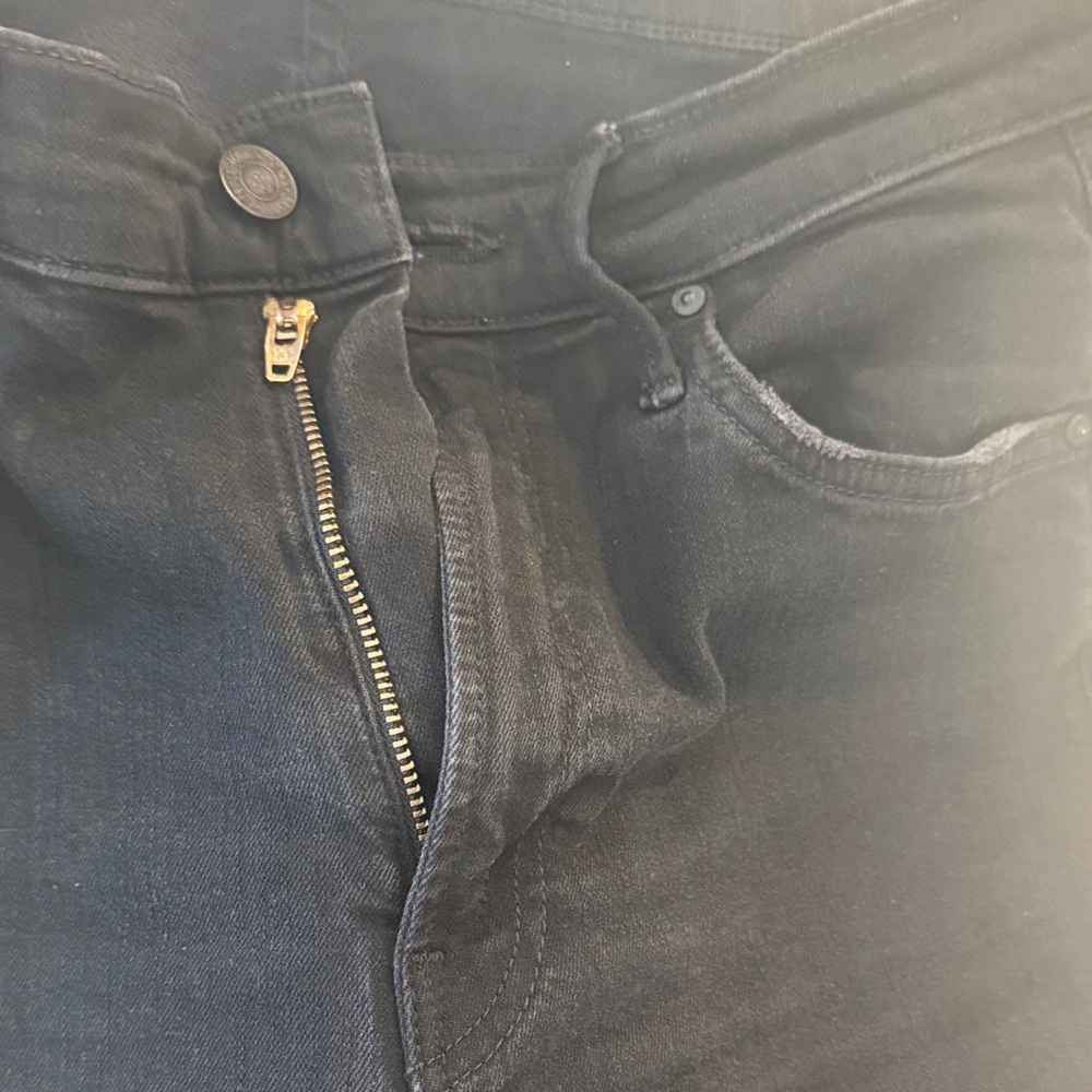 MOTHER Black Ankle & Cropped Jeans
